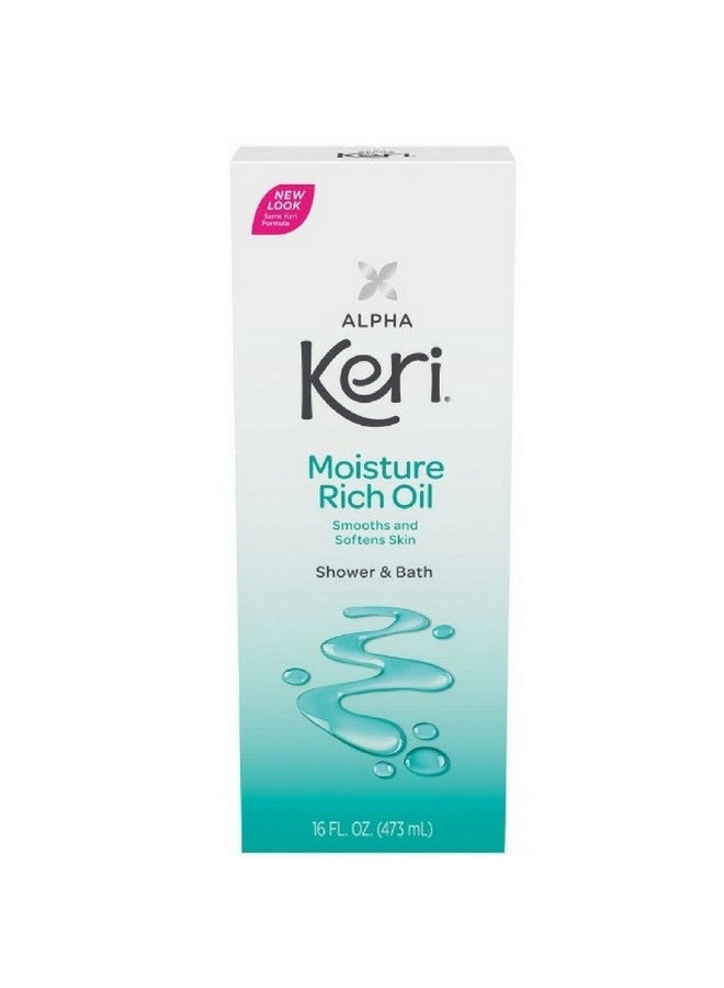 Keri Alpha Keri Shower & Bath Moisture Rich Oil 16 oz (Pack Of 2)