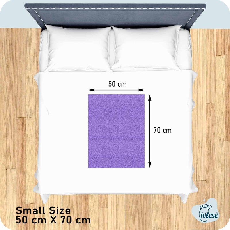 IVLESE Waterproof & Washable Baby Care Quick Dry Sheet (Small Size, Lilac Color, Pack of 2) - Image 4