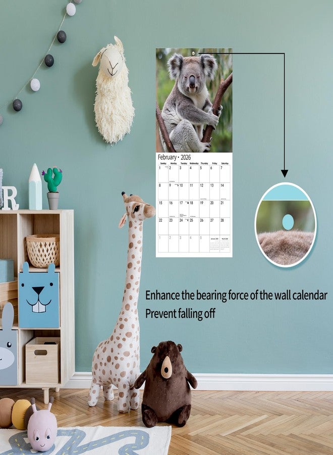 windrio 2026 Wall Calendar,Calendar 2026, November 2025 - December 2026, Wall Calendar Koala, 12" x 24" Opened,Full Page Months Thick & Sturdy Paper for Gift Perfect Calendar Organizing & Planning - Image 4