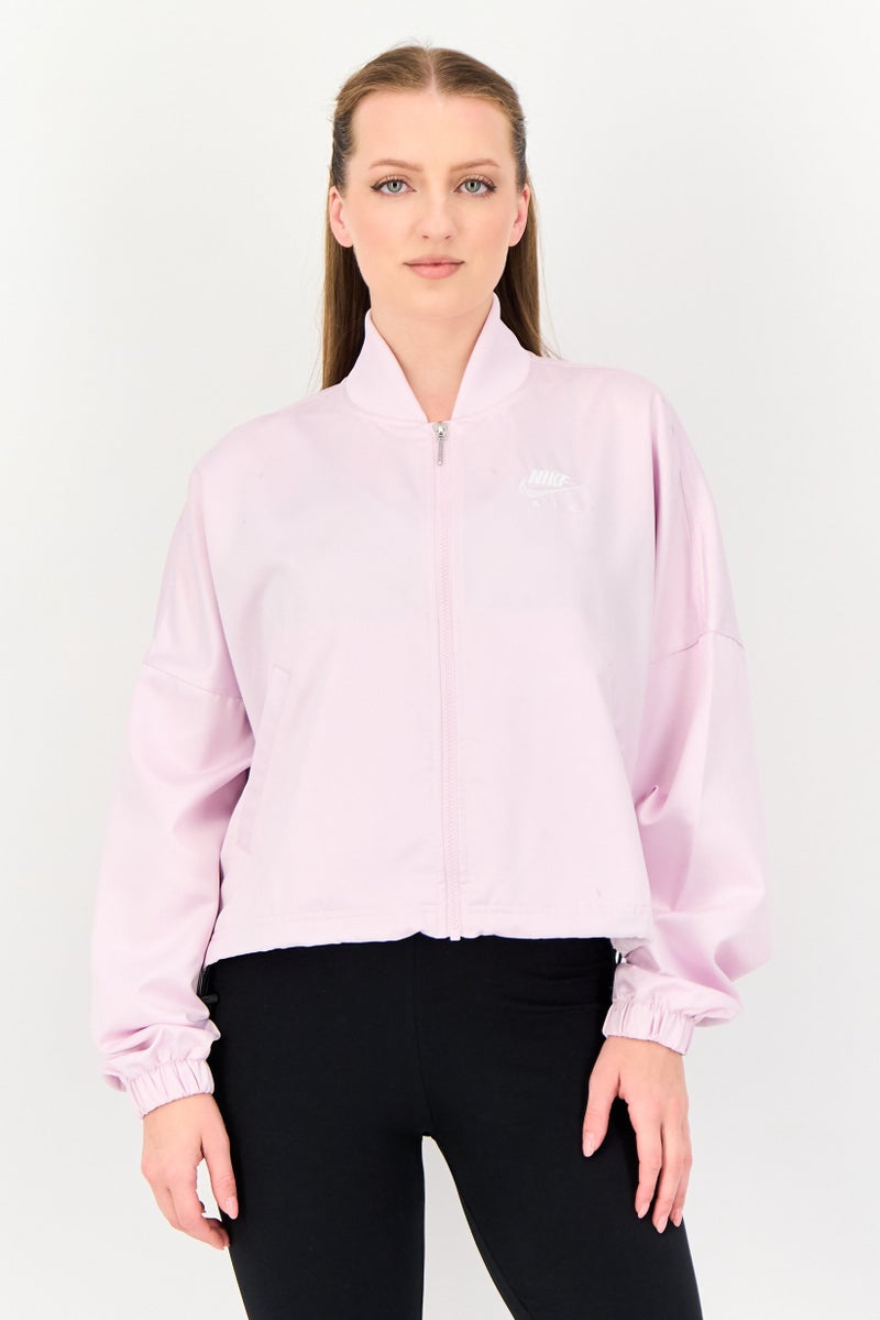 Nike Women Air Sportswear Fit Long Sleeve Outdoor Jacket, Lilac - Image 1
