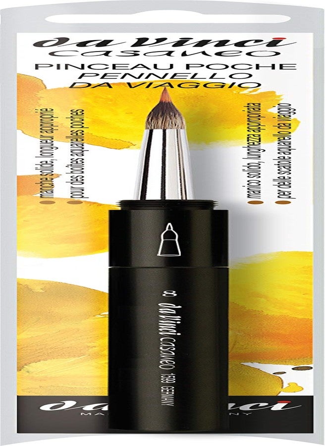 da Vinci Watercolor Series 1599 Casaneo Travel Brush • Inlaid Liner • New Wave Synthetics • Urban Sketching - Image 2