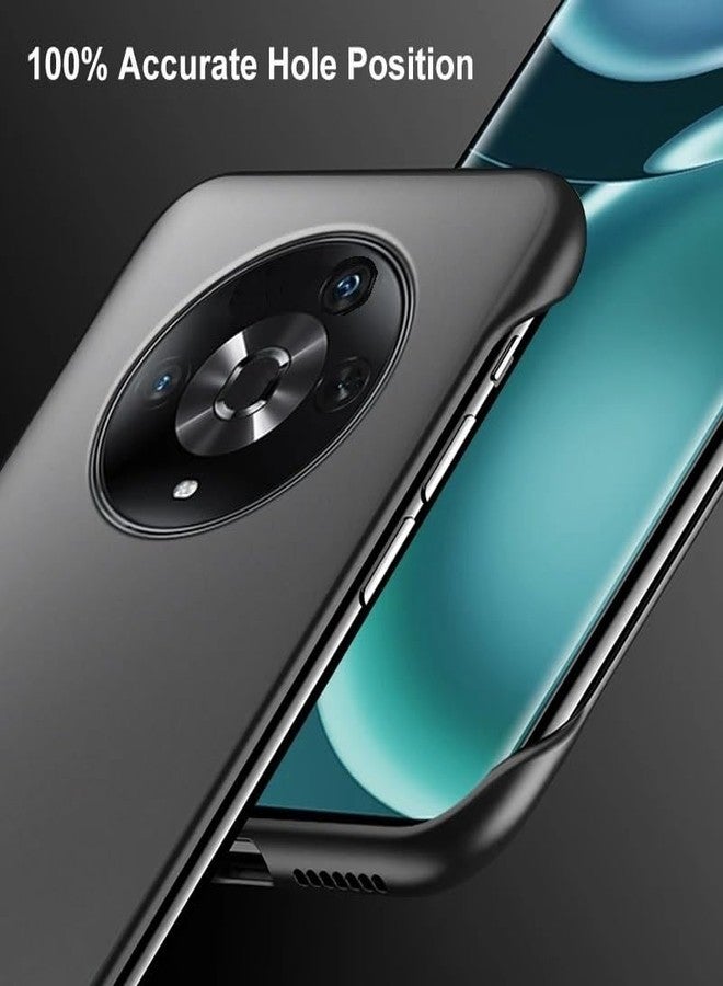 REALCASE Honor X9b 5G Back Cover Case | Stylish Frameless Matte Hard Back Skin | Soft TPU Shock Proof Bumper Back Cover Case for Honor X9b 5G (Black) - Image 5