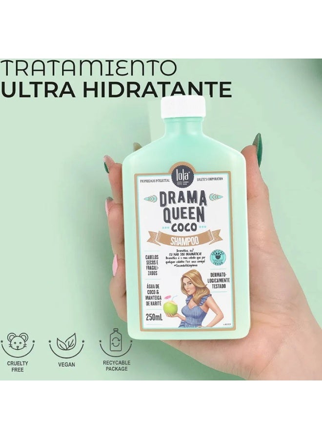 Lola Cosmetics Drama Queen Coconut Shampoo 250ml - Image 2
