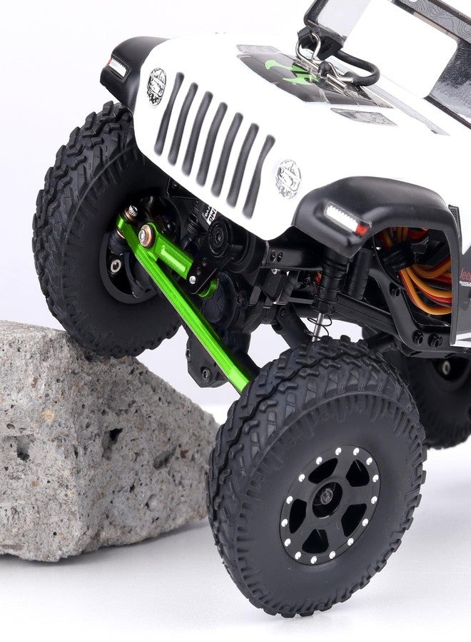 وصلات توجيه من الألومنيوم من AllinRC لسيارات Axial SCX24 C10 Gladiator Bronco Wrangler Deadbolt (أخضر) - Image 5