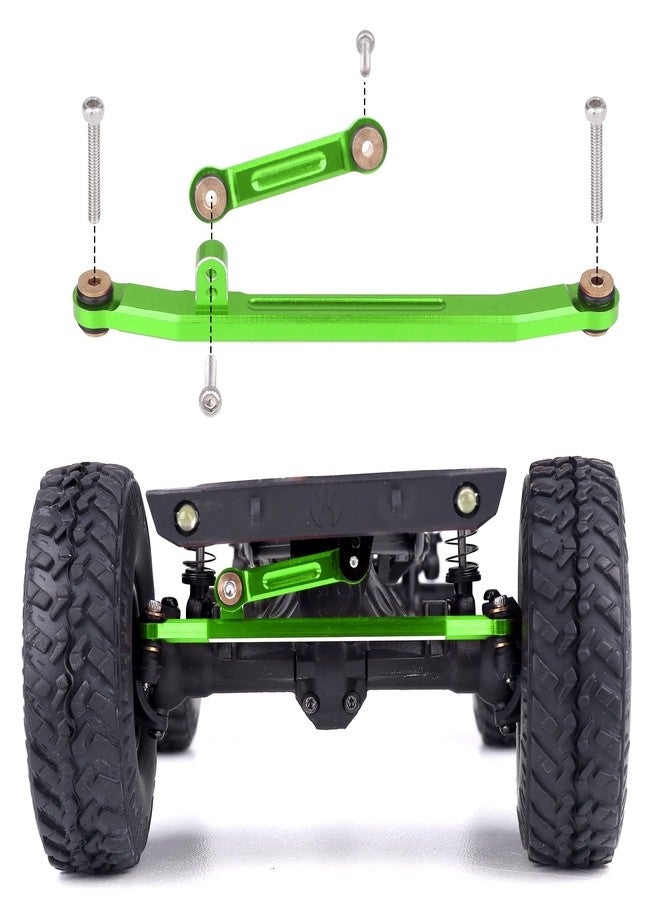 وصلات توجيه من الألومنيوم من AllinRC لسيارات Axial SCX24 C10 Gladiator Bronco Wrangler Deadbolt (أخضر) - Image 3
