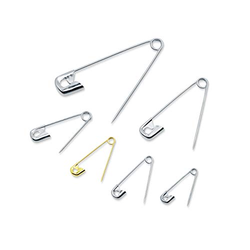 Dritz 1480 Safety Pins with Storage Box, Nickel plated Steel & Brass, Assorted Sizes (100-Count) - Image 3