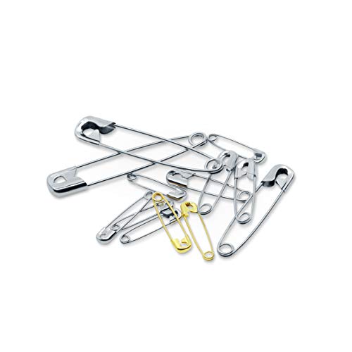 Dritz 1480 Safety Pins with Storage Box, Nickel plated Steel & Brass, Assorted Sizes (100-Count) - Image 5