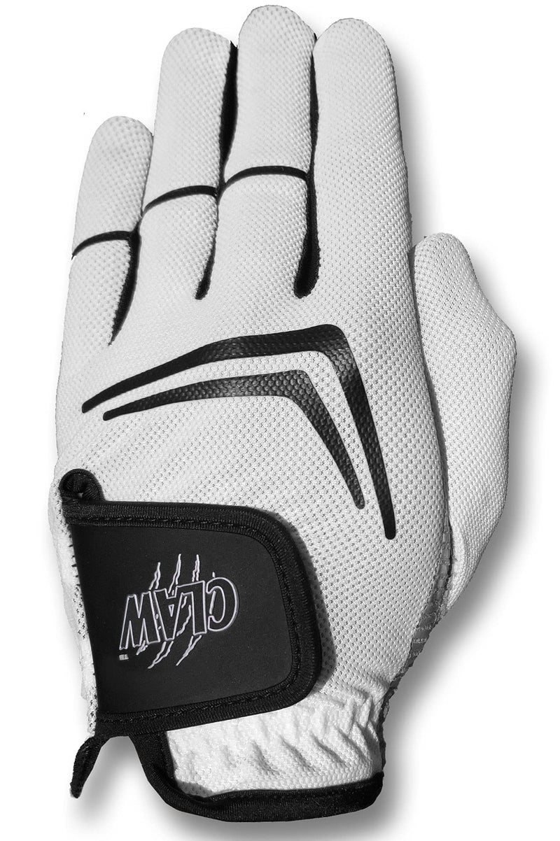 CaddyDaddy Claw Golf Gloves for Men | Flex-Mesh Design for Cool Ventilation | Lasts 3-5 Times Longer Than Leather | Silicone-Web Coating for Maximum Grip | 100% Machine-Washable | White | RH-Large - Image 1