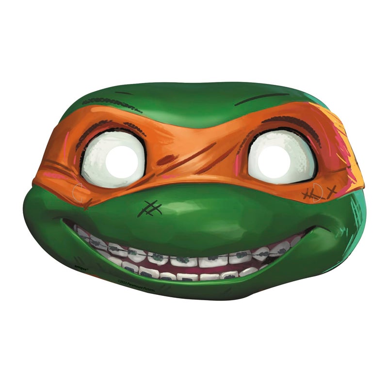 Unique Industries Teenage Mutant Ninja Turtle Mayhem Paper Masks, Set of 8, Boy, Birthday, Christening, Party Supplies - Image 5