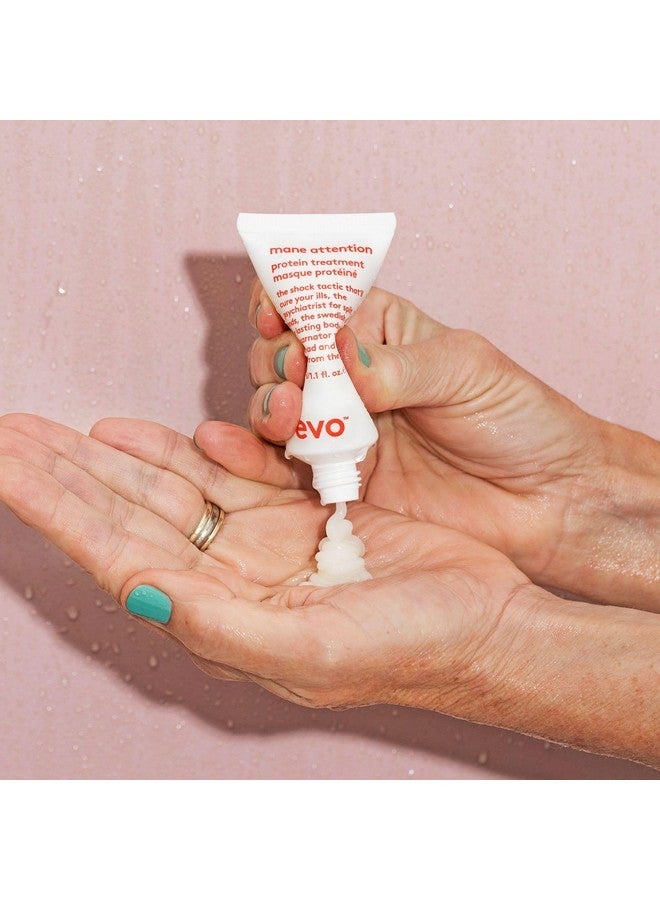 إيفو علاج الشعر بالبروتين EVO Mane Attention - يعيد بناء الشعر ويصلحه ويقويه - حجم مناسب للسفر، 30 مل / 1.01 أونصة سائلة - Image 3