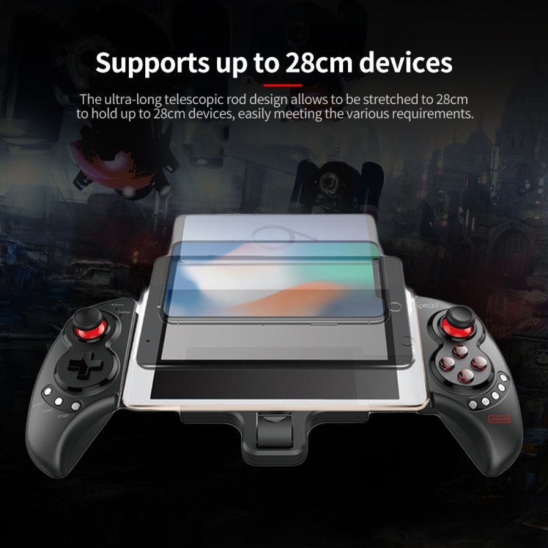 Wireless Game Controller: BT 4.0 Low Latency - 360° High-Precision Rocker, 28cm Ultra-Long Telescopic Rod for Android 6.0+, iOS 11.0+ Mobile Gaming - Image 2