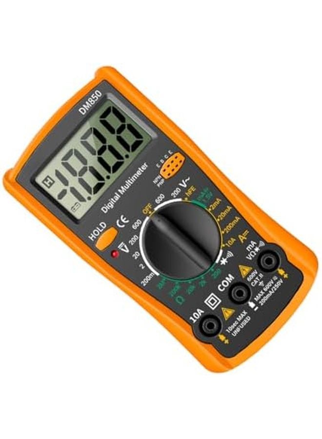 مقياس متعدد رقمي ذو نطاق تلقائي، جهاز اختبار جهد التيار المتردد والمستمر والمقاومة، محمول بحجم الجيب - Image 2