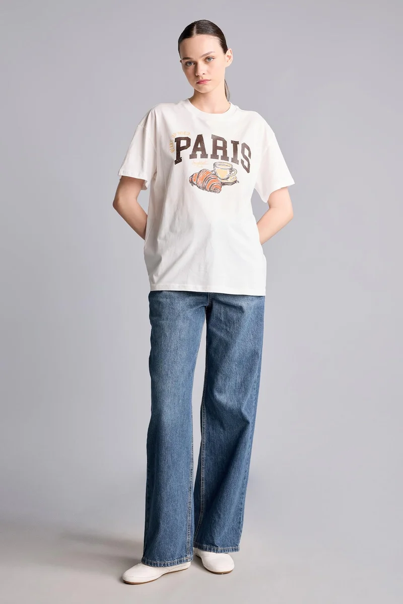 Defacto  Straight Fit Denim Trousers for Women | Best Price UAE