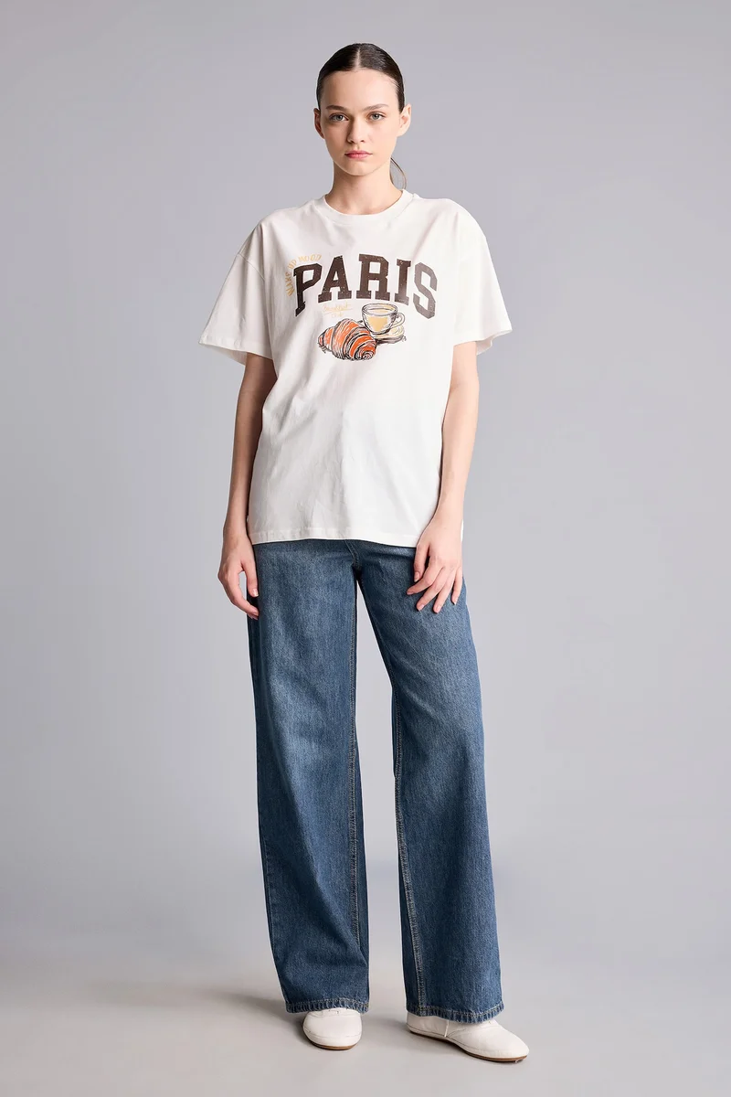Defacto  Straight Fit Denim Trousers for Women | Best Price UAE