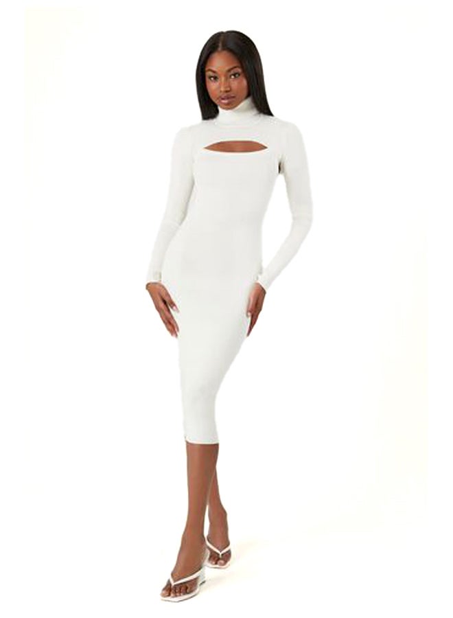 FOREVER 21 Turtleneck Combo Sweater Dress - Image 5