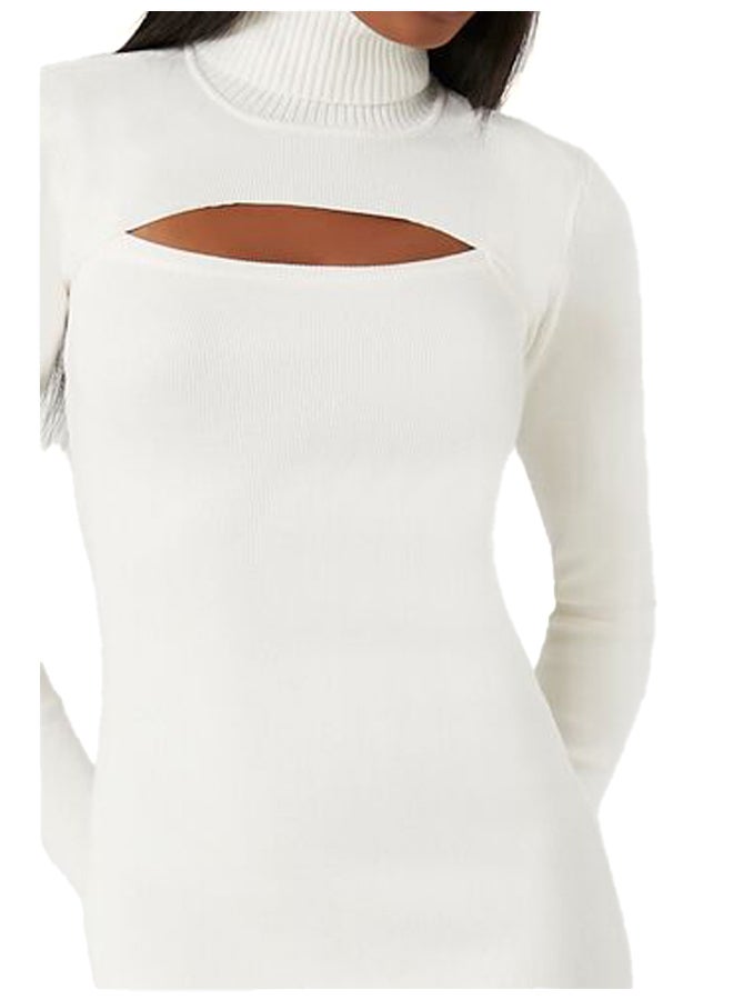 FOREVER 21 Turtleneck Combo Sweater Dress - Image 3