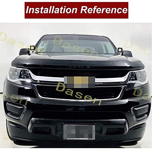 Dasen Upper Hood LED Light Pod Mount Brackets Compatible with Chevy Colorado 2015-2022, Fit GMC Canyon 2015-2022 - Image 5