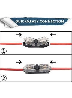 Generic Connectors, H Tap, Low Voltage Electrical Quick Splice, Wire Connectors, Solderless Without Stripping, Suitable for 20-22 AWG Electrical Wire Connection (12Pcs)  - Image 3