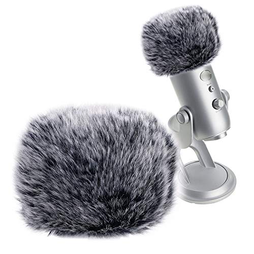SUNMON Microphone Furry Windscreen Muff, Perfect Mic Pop Filter Mask Shield for Blue Yeti, Yeti Pro Microphones - Image 1
