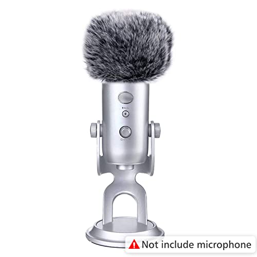 SUNMON Microphone Furry Windscreen Muff, Perfect Mic Pop Filter Mask Shield for Blue Yeti, Yeti Pro Microphones - Image 2