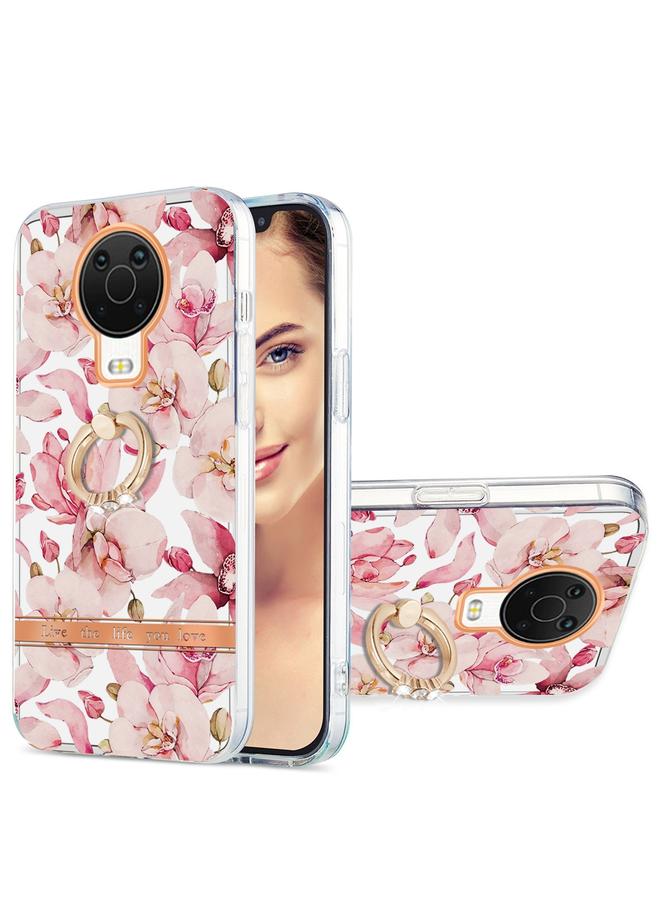 erorex Case For Nokia G20 / G10 Ring IMD Flowers TPU Phone Case - Image 1