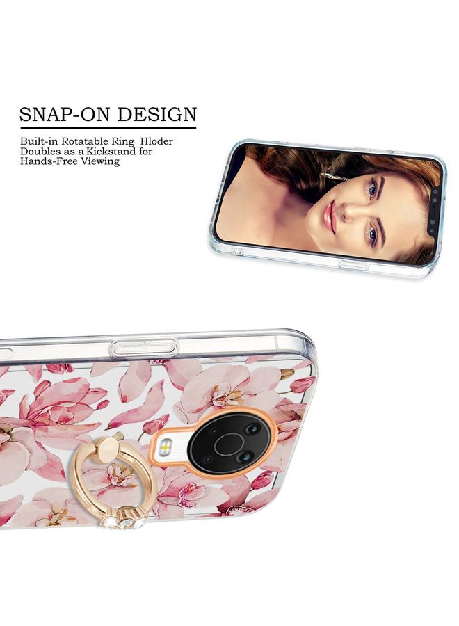 erorex Case For Nokia G20 / G10 Ring IMD Flowers TPU Phone Case - Image 3
