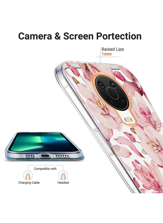 erorex Case For Nokia G20 / G10 Ring IMD Flowers TPU Phone Case - Image 4