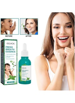 EELHOE Fresh Breath Essence Breath Freshener Bad Breath Eliminating Bad Mouth Smell Removing Drops Fresh Breath Mouthwash Peppermint Mouth Freshener For Travel 30ml  - Image 2