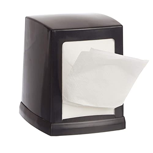 TARGET HYGIENE Double Side Cube Table Top Tissue Dispenser with L-Fold 400 Pcs Tissue Paper Refill (Black) - Image 3