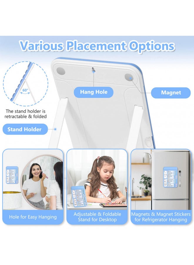 Audab - Audab Dry Erase Chore Chart for Kids, Magnetic Whiteboard Checklist Board, Chore Checklist Slider to Do List Board, Daily Routine Chart Schedule Board Task Tracker for Home Refrigerator, Wall, Desk - Image 1
