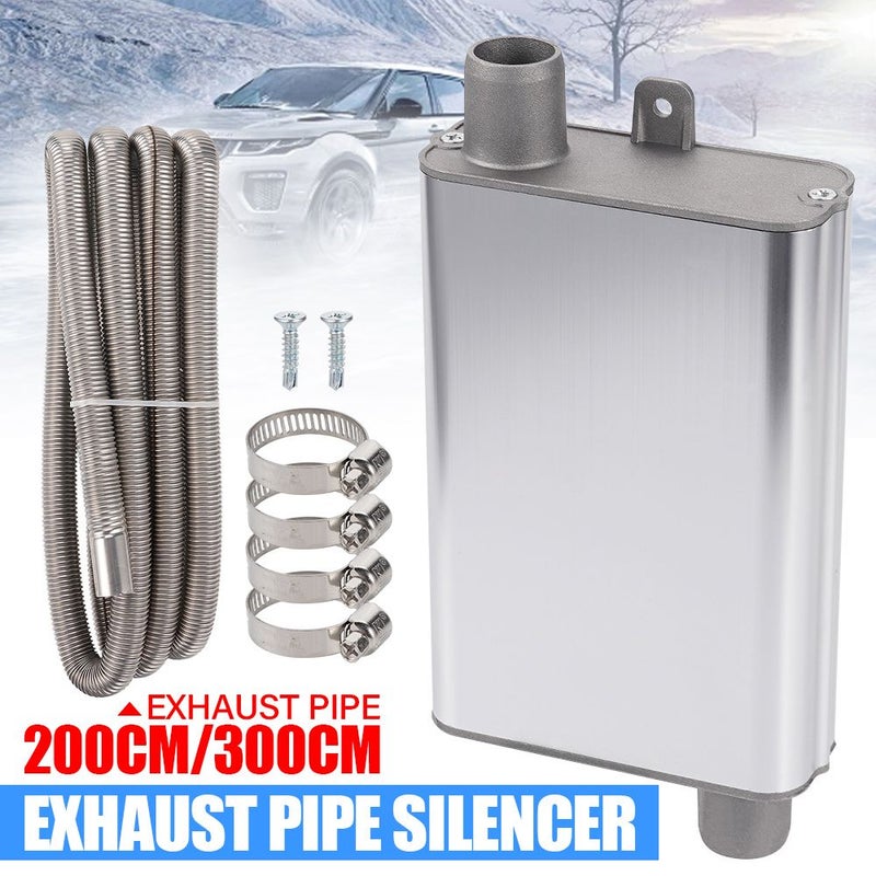 79in Universal Exhaust Muffler Kit For RV Truck Marine Stainless Steel - Image 1