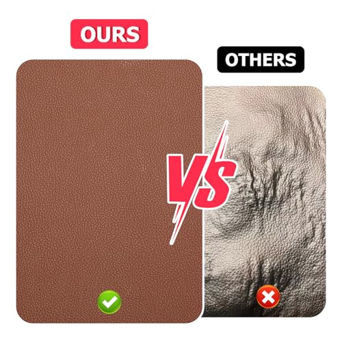 SOTISI Vinyl Fabric, Marine Faux Leather Upholstery, for Upholstery Crafts, DIY Sewings, Sofa, Handbag, Earrings, Hair Bows Decorations (Brown 54 x 12 inch 1FT) - Image 5