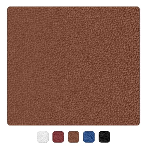 SOTISI Vinyl Fabric, Marine Faux Leather Upholstery, for Upholstery Crafts, DIY Sewings, Sofa, Handbag, Earrings, Hair Bows Decorations (Brown 54 x 12 inch 1FT) - Image 3