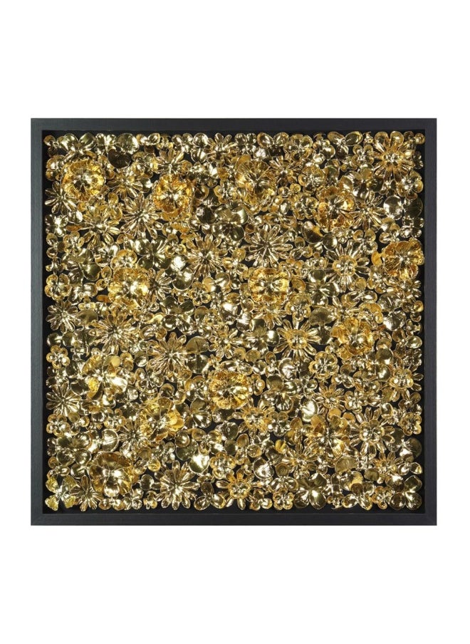 DANUBE HOME Danube Home Skia Glass & Pp Golden Cosmos Shadow Boxes Wall Art - 90X90X60Cm Abstract Wall Decor For Living Room, Bedroom & Office Modern Home Decoration Decorative Home Accessories 