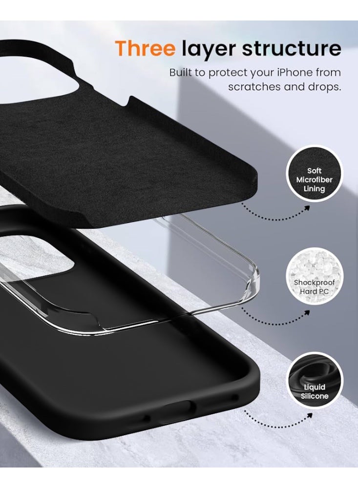 ريتي غطاء سيليكون لآيفون 15 برو ماكس – تصميم أنيق بجودة فائقة، ملمس ناعم احترافي، مقاوم للصدمات، حماية كاملة مع بطانة فاخرة من الألياف الدقيقة - Image 4