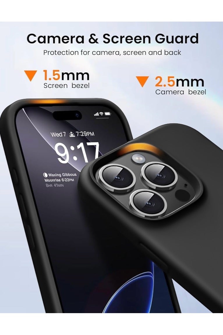 ريتي غطاء سيليكون لآيفون 15 برو ماكس – تصميم أنيق بجودة فائقة، ملمس ناعم احترافي، مقاوم للصدمات، حماية كاملة مع بطانة فاخرة من الألياف الدقيقة - Image 2