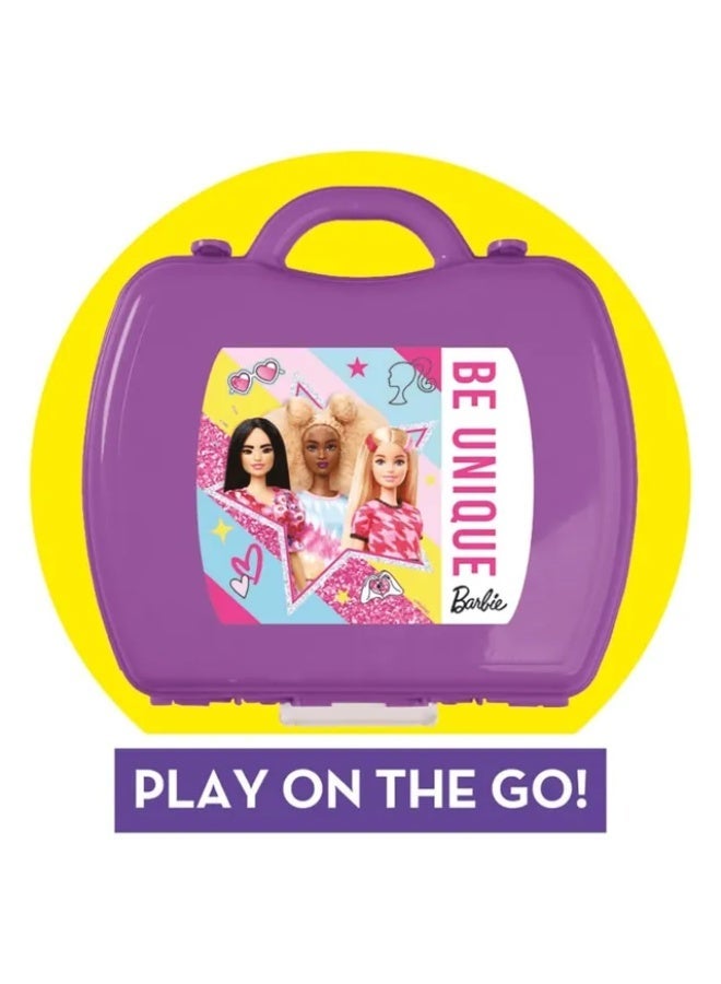 Barbie Hair & Beauty Station Playset – 10-Piece Portable Pretend Play Salon Travel Case for Kids Ages 3+ - Image 5