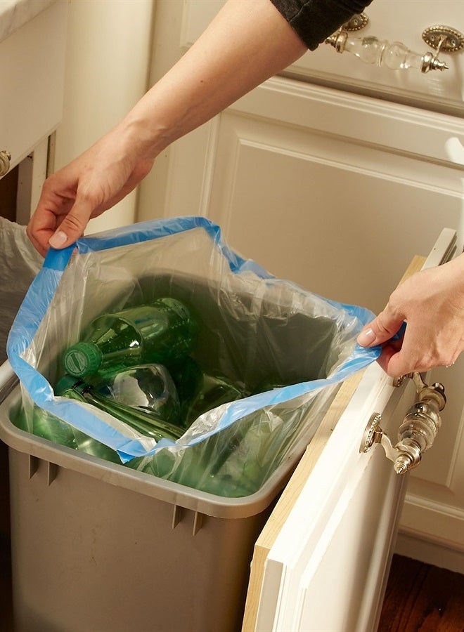 Hefty أكياس قمامة قابلة لإعادة التدوير، شفافة، 13 جالون، 60 قطعة - Image 3