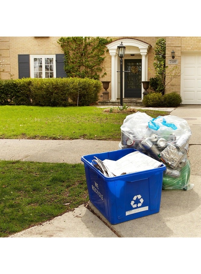 Hefty أكياس قمامة قابلة لإعادة التدوير، شفافة، 13 جالون، 60 قطعة - Image 5