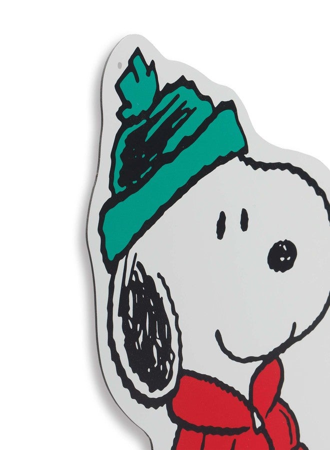 Open Road Brands Peanuts Snoopy and Woodstock Winter Attire Metal Sign - Adorable Snoopy Decoration for Winter and Christmas Home Decor - Image 4