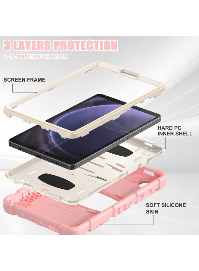 إيروريكس جراب لجهاز Samsung Galaxy Tab A9 مزود بإطار شاشة محمي بثلاث طبقات + جراب كمبيوتر لوحي مضاد للصدمات من السيليكون مع حامل - Image 4