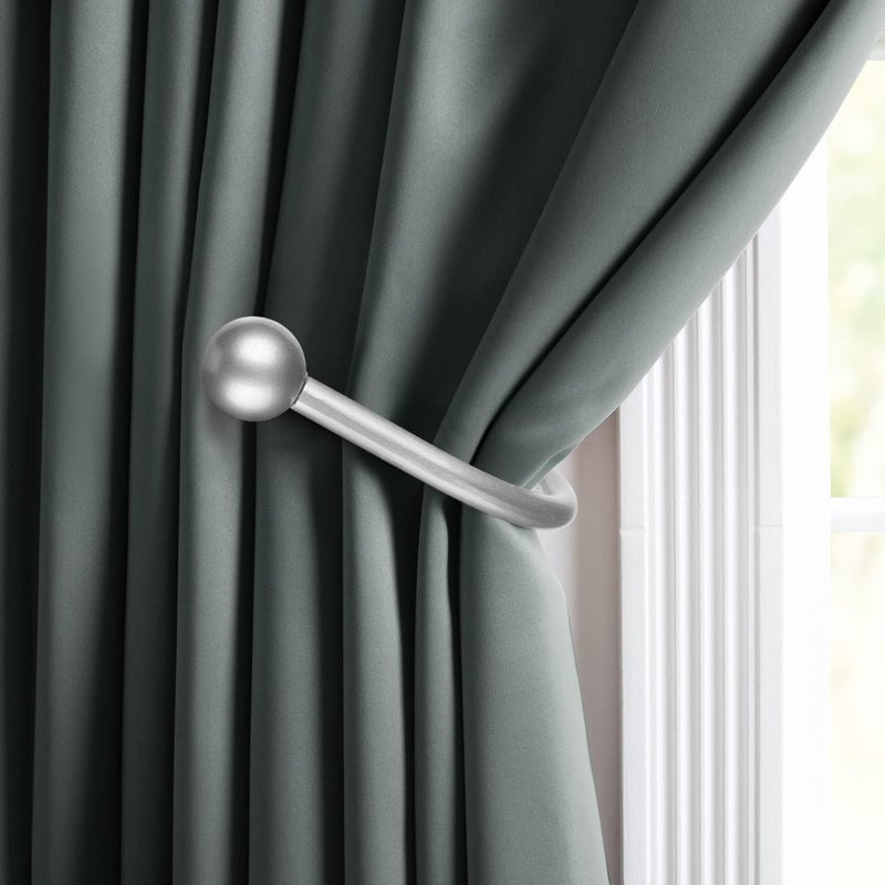 gobutend Curtain Holdbacks, 6pcs Curtains Holder Wall Mounted Drapery Tiebacks Retro Window Hook for Home Decor - Image 4