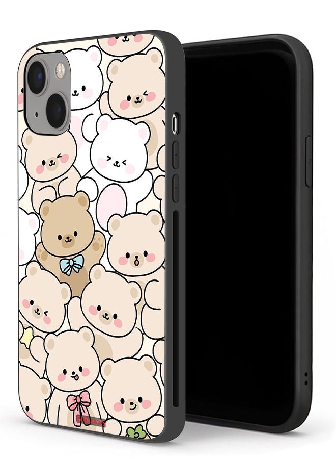 Tolwak Apple iPhone 13 mini Protective Case Bears Pattern - Image 1
