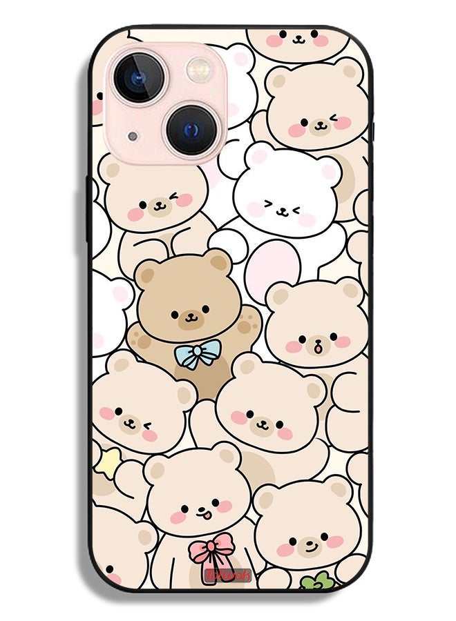 Tolwak Apple iPhone 13 mini Protective Case Bears Pattern - Image 2