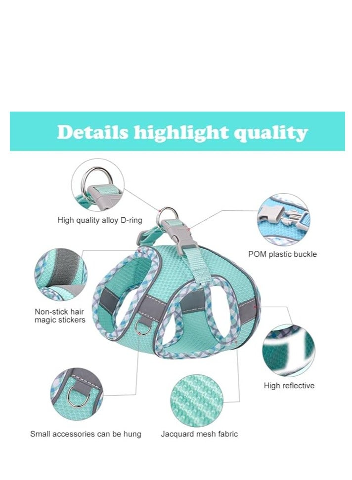 Dog Harness for Small and Medium Dogs – No Pull Puppy Harness and Leash Set, Easy Walk Harness for Walking, Running, and Training, Adjustable Fit, 5 Sizes, 4 Colors, Comfortable Harness for Dogs, Reflective Dog Harness, Soft Padded Pet Harness for Outdoor Activities - Image 3