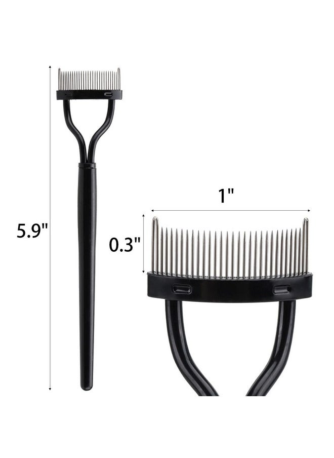 4 Pcs Lash Comb Eyelash Separator Metal Teeth Mascara Comb Eyelash Definer Lash Separator Tool Eyelash Brush