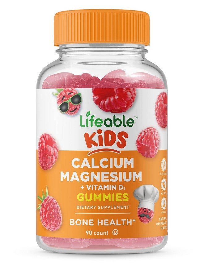 Lifeable Kids Calcium Magnesium and Vitamin D Gummies | Great Tasting Kids Calcium Gummies | for Tooth and Bone Health | Bone Strength Supplements for Kids | 90 Gummies - Image 1