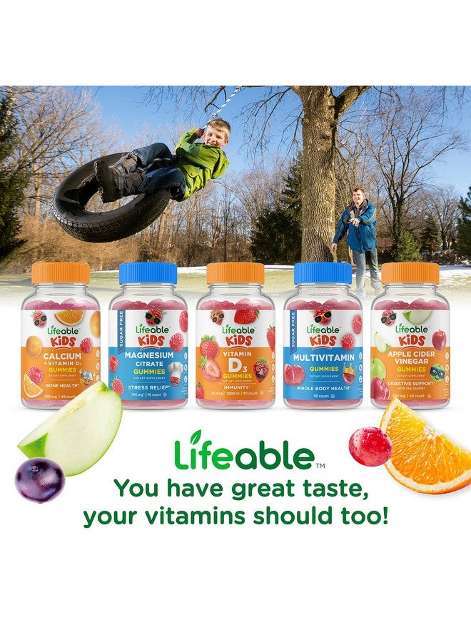 Lifeable Kids Calcium Magnesium and Vitamin D Gummies | Great Tasting Kids Calcium Gummies | for Tooth and Bone Health | Bone Strength Supplements for Kids | 90 Gummies - Image 5