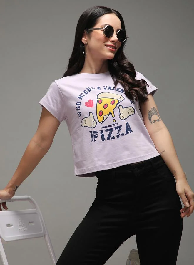 Dillinger Women Regular Fit Printed Crop T-Shirt