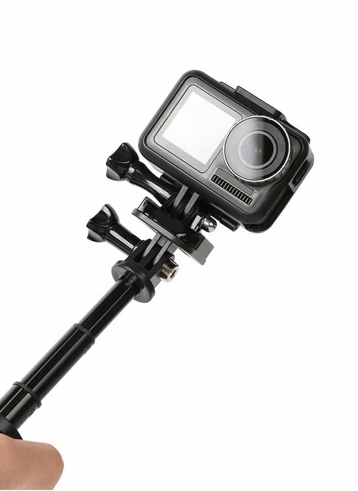 Y&D - Quick Release Base Tripod Adapter Mount Compatible for GoPro Hero 9 8 7 6 5 4 Session Max, Insta360 One R, DJI Osmo Action, Akaso Sports Camera, Black - Image 1